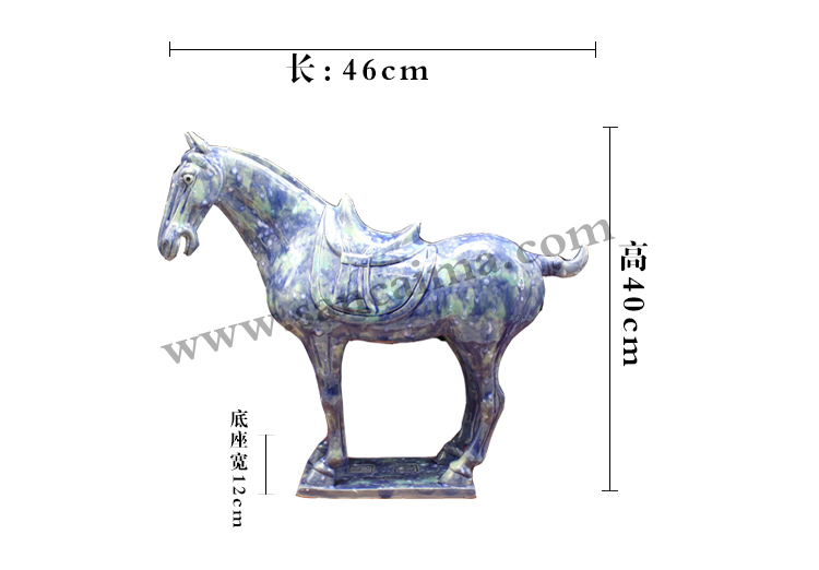 踏雪寻春三彩马尺寸